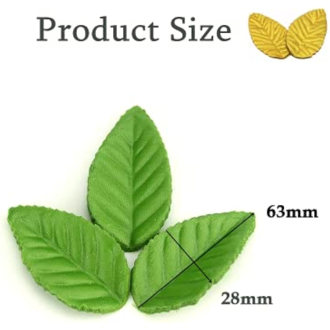 100 PCS Artificial Silk Rose Leaves for Crafts & Wedding Decor