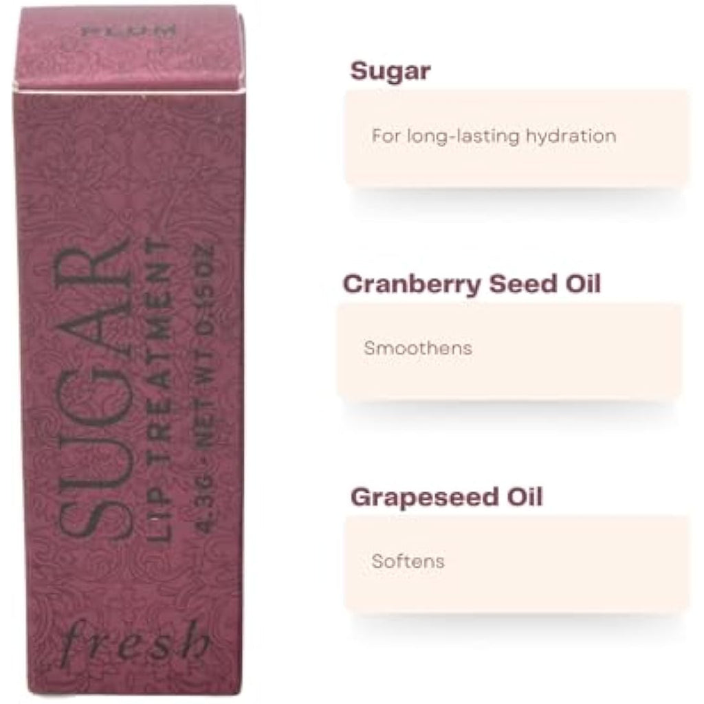 Fresh Sugar Lip Treatment – Plum Tinted Hydrating Lip Balm, 0.5 oz