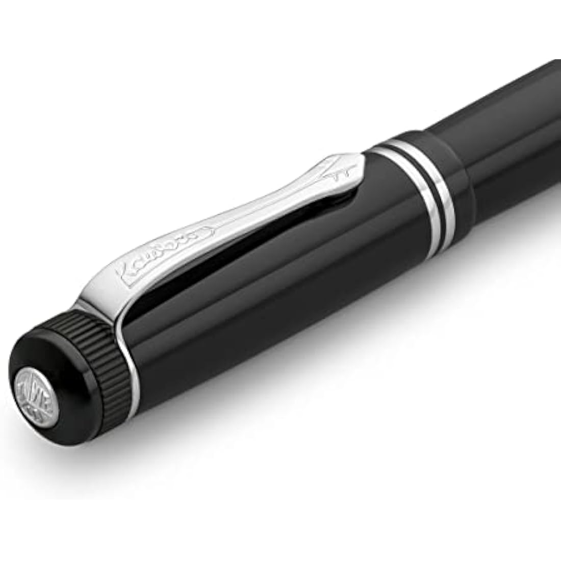 Kaweco DIA2 Fountain Pen – Premium Black Resin with Chrome Trim, Nib B