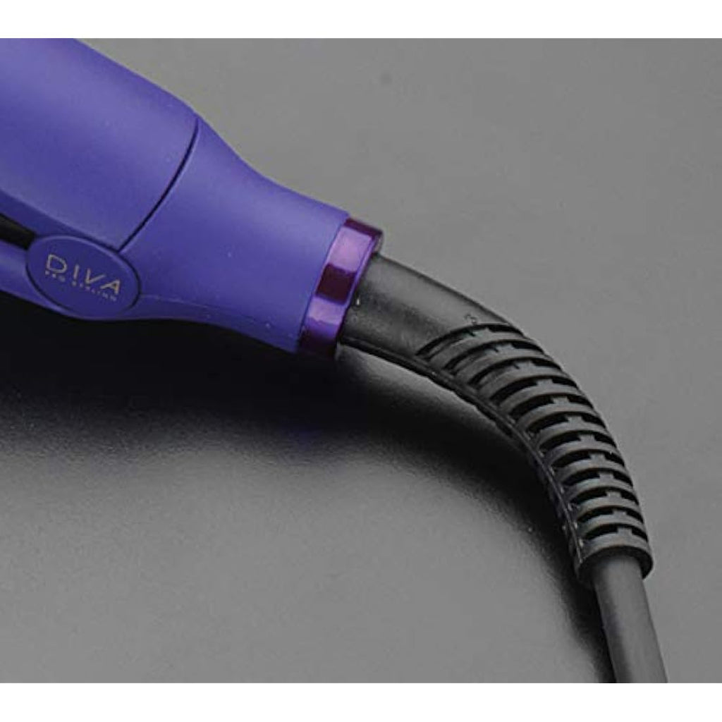 Diva Pro Digital Hair Straightener | Ceramic Styler with Argan Oil - Violet