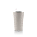 Lechuza CILINDRO Color 23 Self-Watering Planter | Sand Brown Plastic