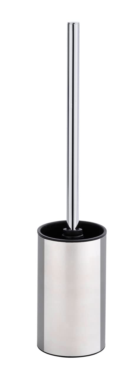 WENKO Detroit Toilet Brush – Rustproof Stainless Steel, Satinized Silver