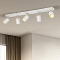 Gr4tec 5-Way LED Ceiling Spotlight Bar | Matte White GU10 Light Fitting