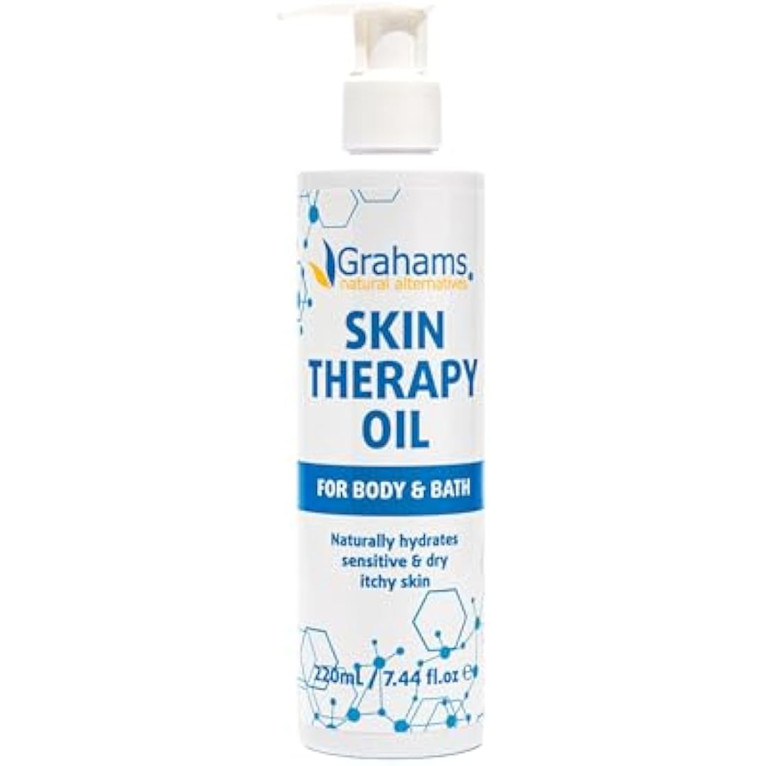 Grahams Natural Skin Therapy Body Oil – Eczema & Itch Relief (220ml)