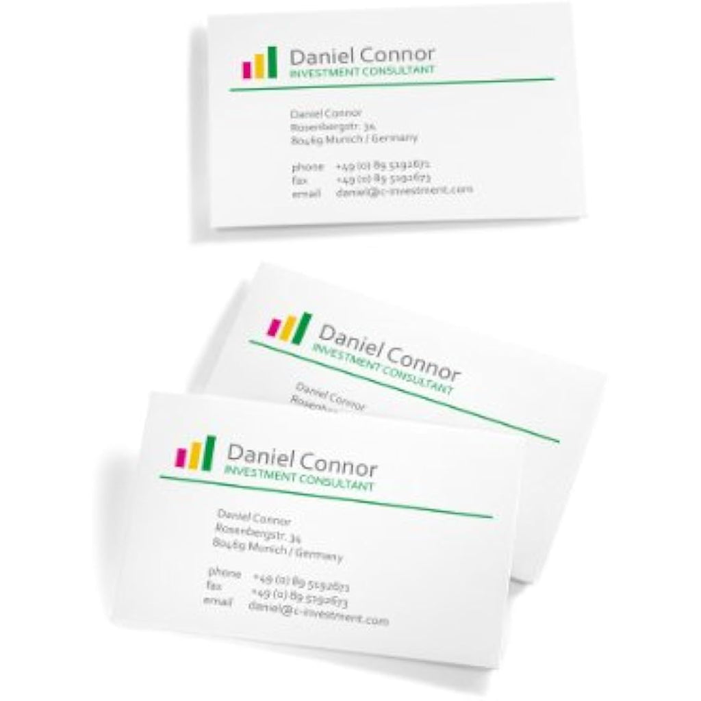 Sigel Business Cards | 250 gsm Bright White Smooth Cut | 400 Pieces