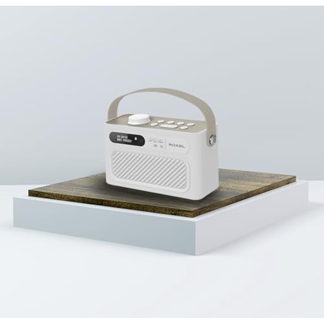 Roxel RDR-40 Portable DAB/DAB+ Digital FM Radio & Wireless Speaker - White