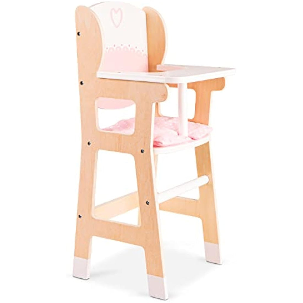 New Classic Toys Wooden Doll Chair with Pillow – Medium Kids Furniture