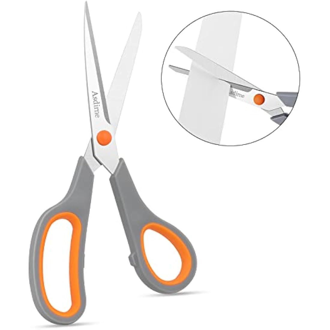 Asdirne Stainless Steel Scissors | 4-Piece Multi-Size Set with Soft Grip