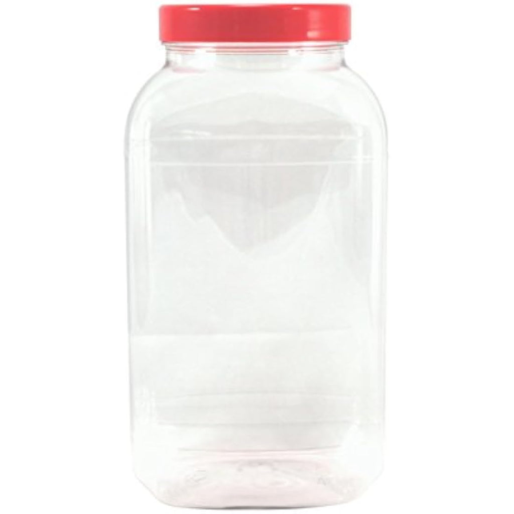 Britten & James 4.5L Large Clear Plastic Sweet Jars with Lids – Pack of 10