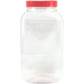Britten & James 4.5L Large Clear Plastic Sweet Jars with Lids – Pack of 10