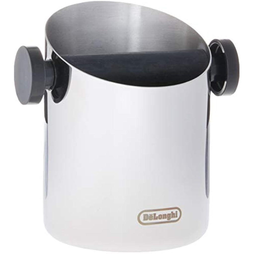 De'Longhi Coffee Knock Box – Stainless Steel Espresso Grounds Bin