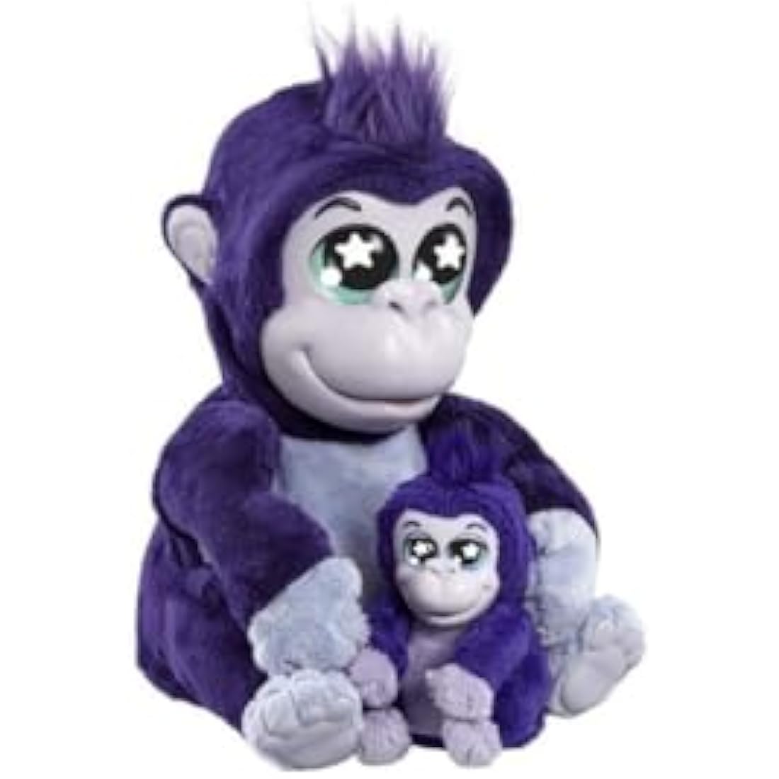 Animagic Tiki and Toko Interactive Gorilla Plush Toys with 100+ Sounds
