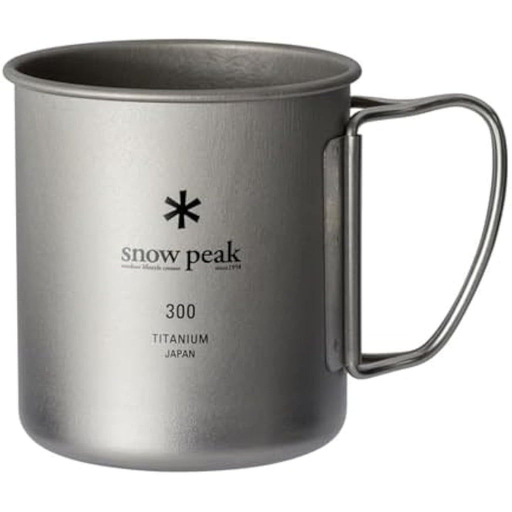 Snow Peak Titanium Single Wall Mug – Ultralight 450ml Camping Cup