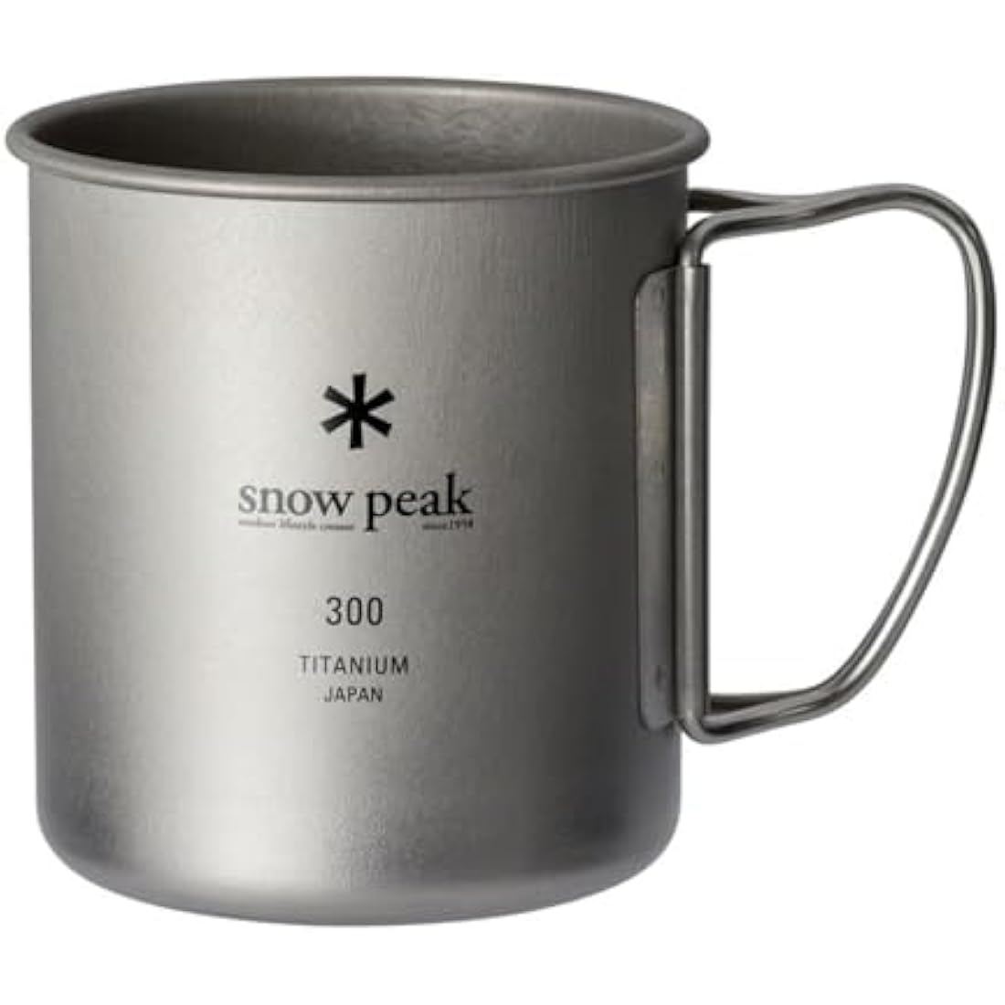 Snow Peak Titanium Single Wall Mug – Ultralight 450ml Camping Cup