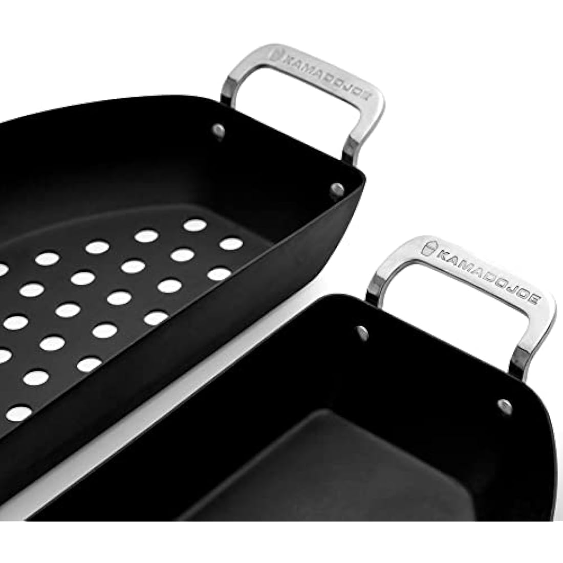 Kamado Joe Karbon Steel Half-Moon Pan Set – Non-Stick Grill Cookware