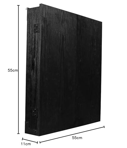 Ruthless Heavy Duty Dartboard Cabinet | Professional Square Black Storage