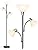 LEPOWER Modern LED Floor Lamp | 3-Light Standing Lamp with Reading Lights