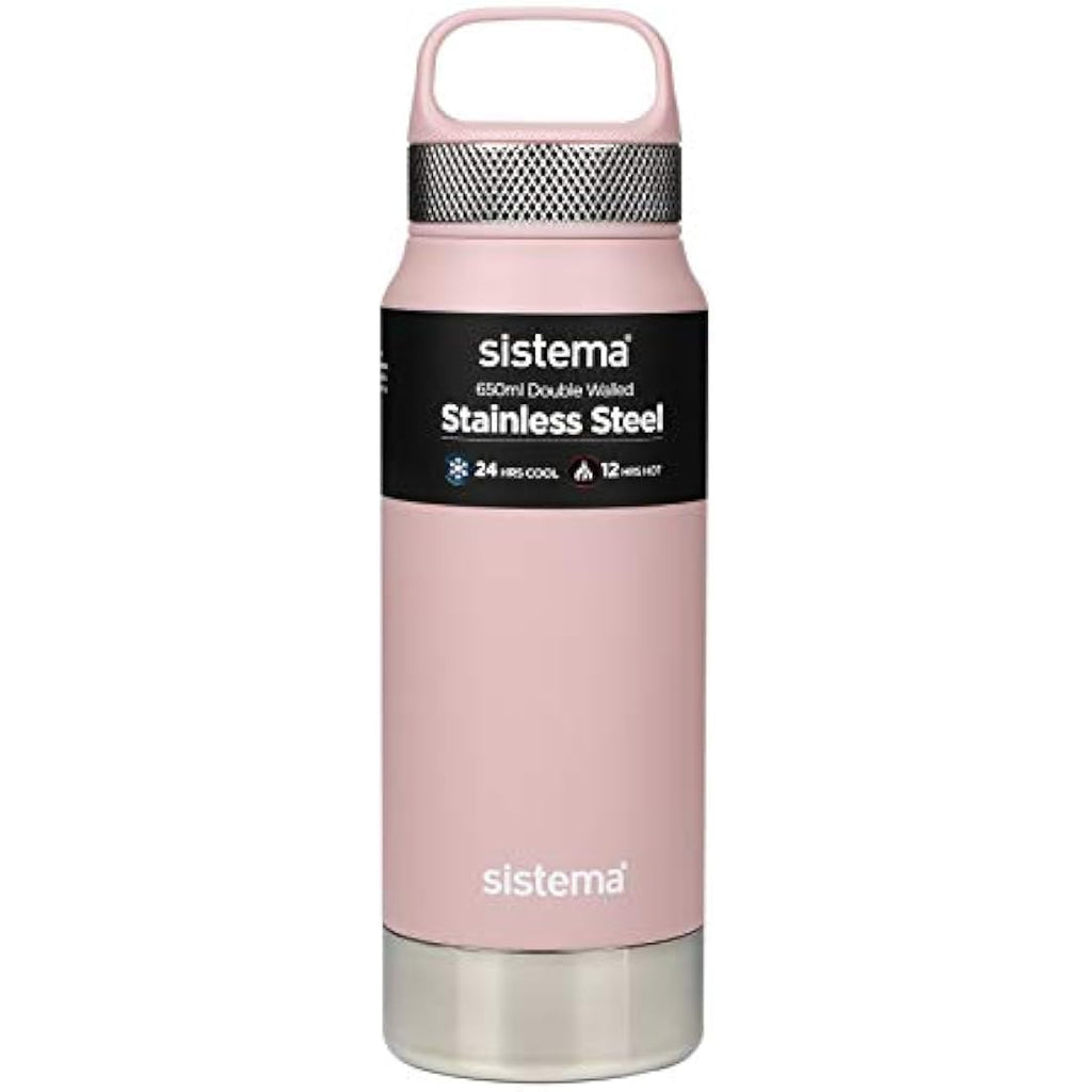Sistema Stainless Steel Water Bottle | 650ml Vacuum Insulated Metal