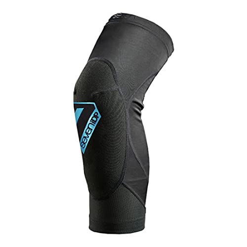 7iDP Transition Knee Pads – Lightweight MTB & BMX Armor - Black/Blue (S)