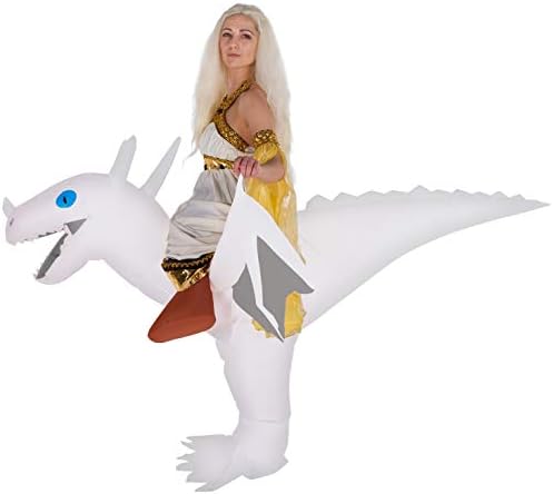 Morph Adult Inflatable Ride-On Dragon Halloween Fancy Dress Costume