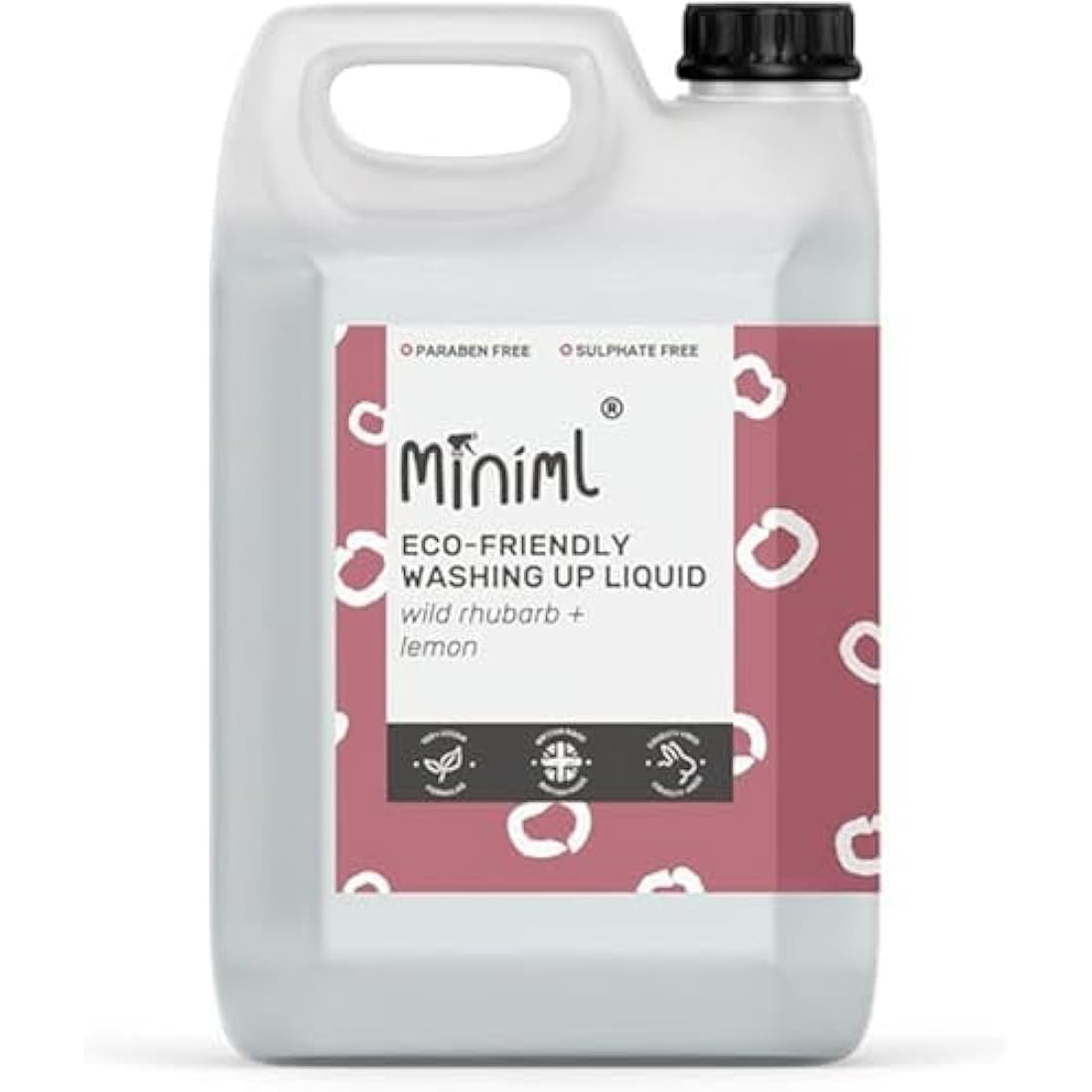 Miniml Eco Washing Up Liquid 5L Refill | Wild Rhubarb & Lemon