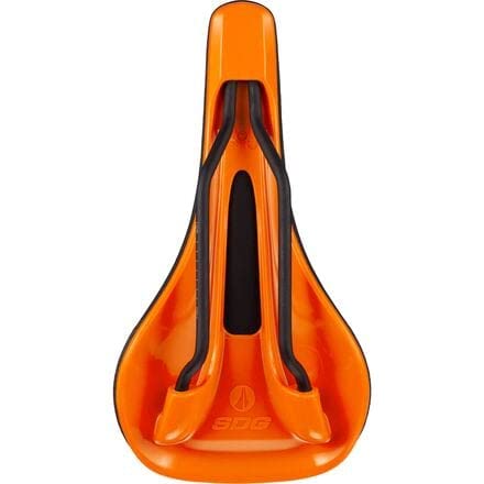 SDG Bel Air 3.0 Lux-Alloy MTB Saddle - Black/Orange - 140mm