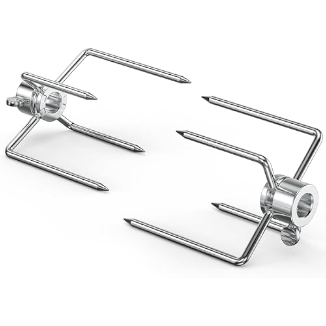 Steel Rotisserie Forks for 8-12mm Spit Rods, 2-Pack