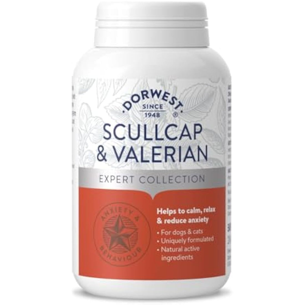 Dorwest Herbs Scullcap & Valerian Calming Tablets for Dogs & Cats, 500ct