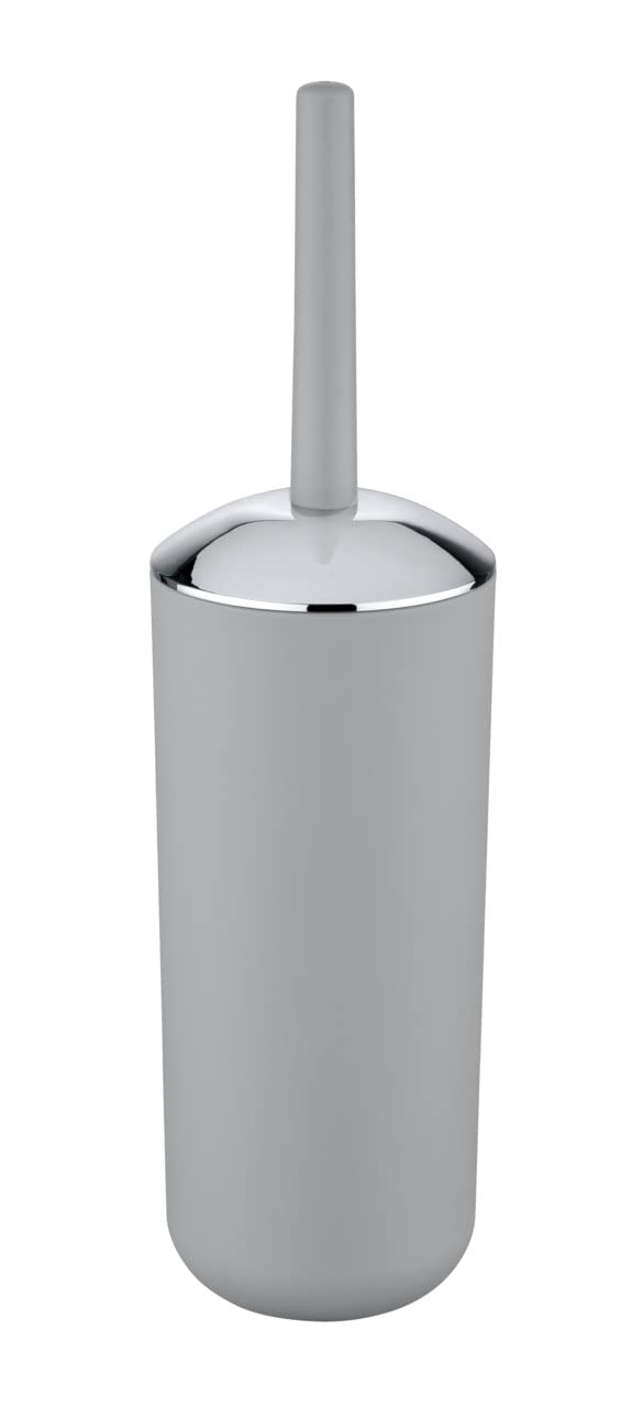 WENKO Brasil Toilet Brush Set – Unbreakable Grey TPE Bathroom Cleaner