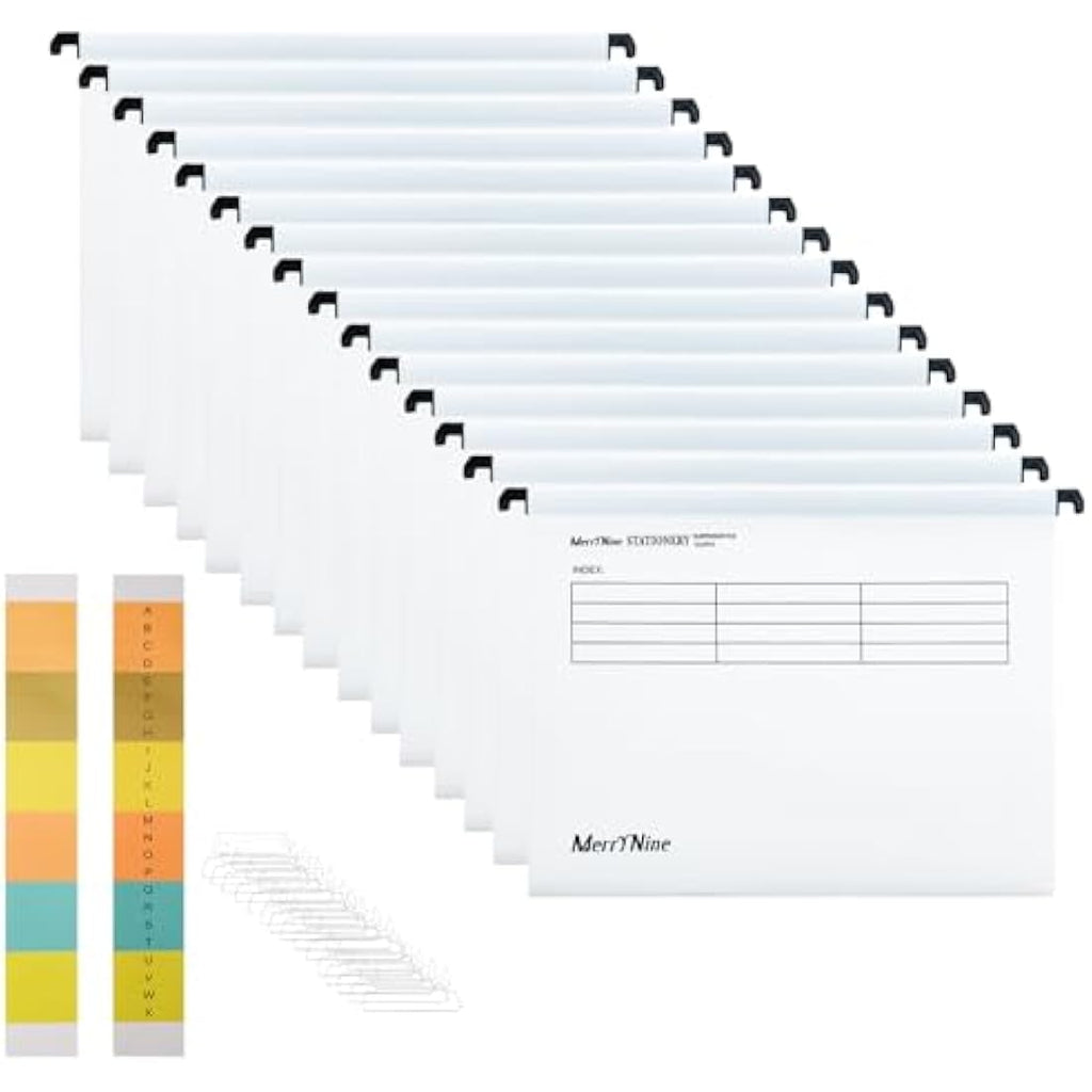 Jolof Store A4 Suspension Files - 15 Pack Polypropylene Hanging Folders