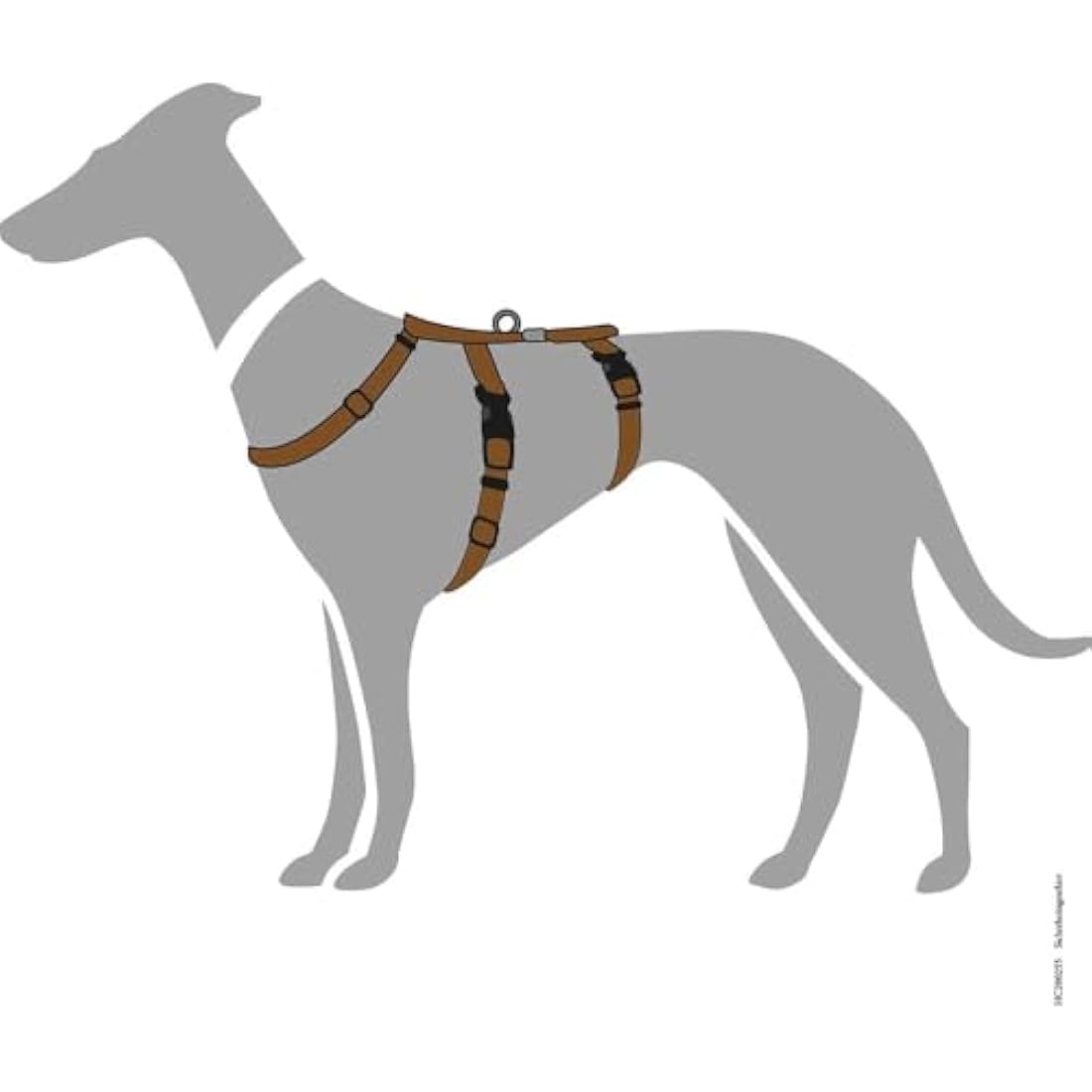 HUNTER Escape-Proof Dog Harness Vario Rapid | Brown Nylon – Large