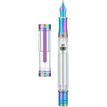 Asvine V200 Titanium Vacuum Fountain Pen | Rainbow Bock Extra Fine Nib