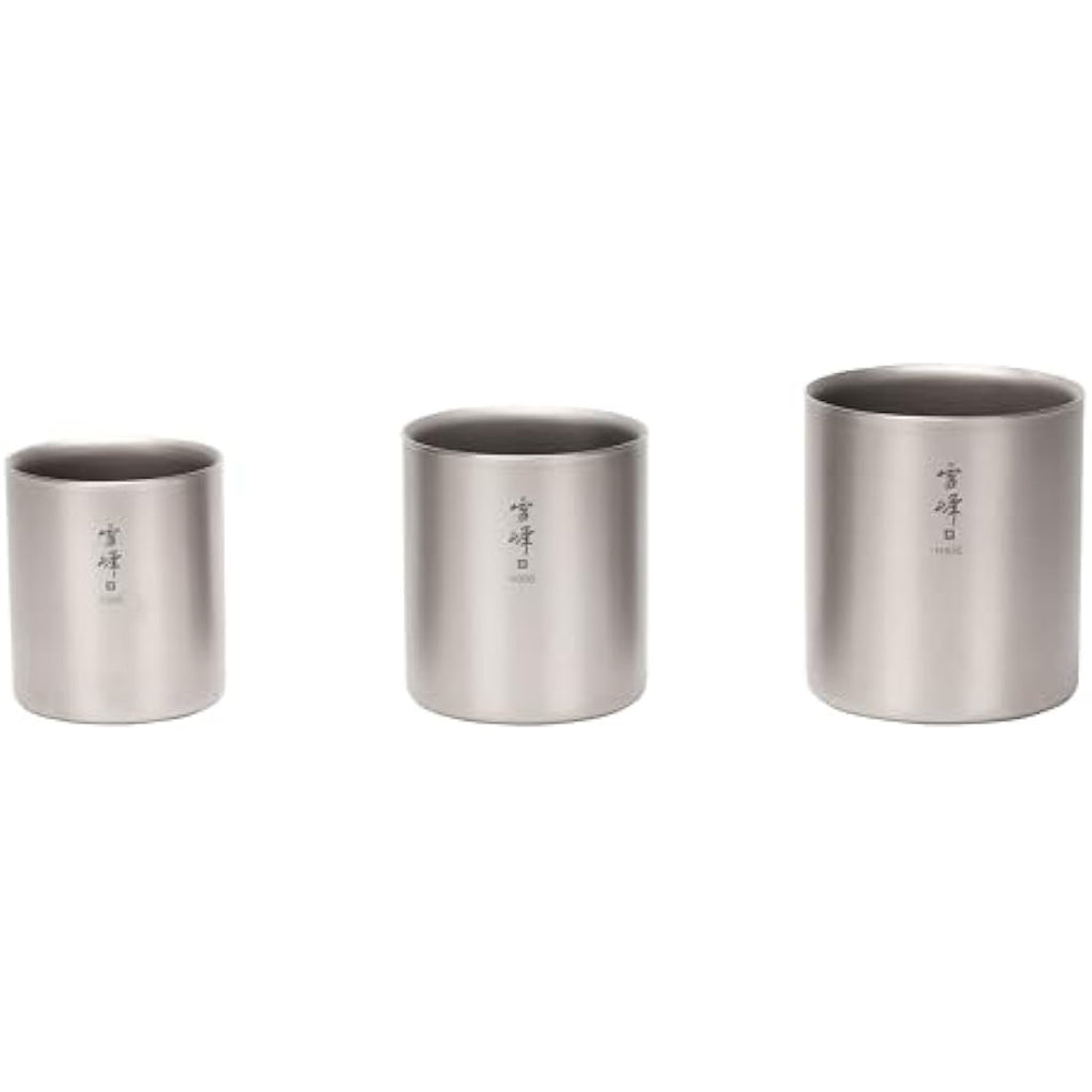 Snow Peak Titanium Double Wall Stacking Mug H450 | Insulated Cup