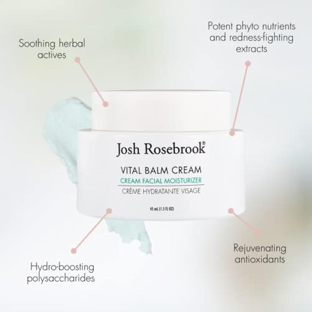Josh Rosebrook Vital Balm Cream | Hydrating Facial Moisturizer - 22mL