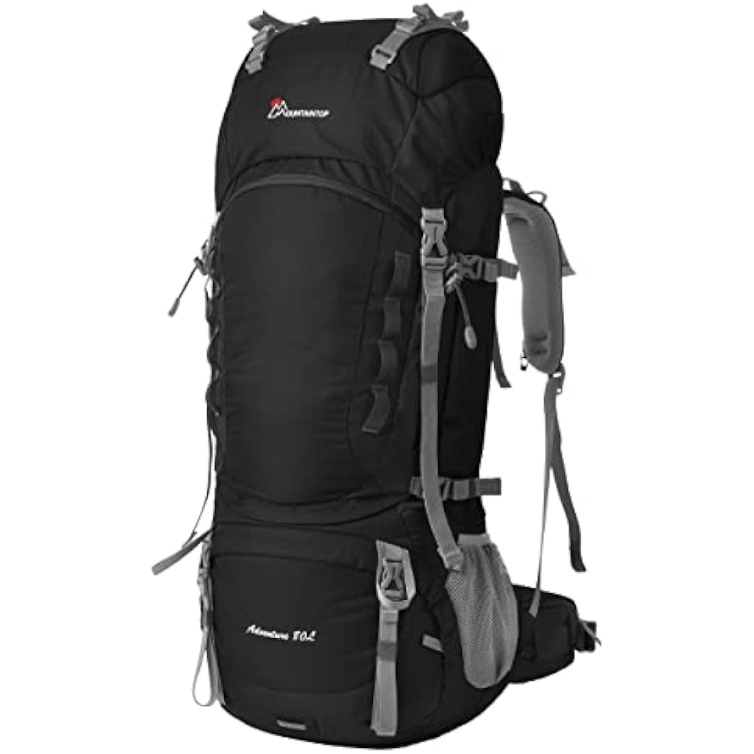 MOUNTAINTOP 80L Hiking Backpack – Waterproof Nylon Trekking Rucksack