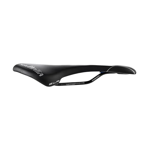 Selle Italia SLR TM Superflow Bike Saddle – Manganese Rails, Black, L3