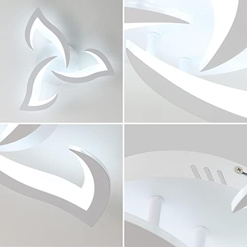 SENQIU Modern LED Ceiling Light – 36W Flower Design 6500K Cool White