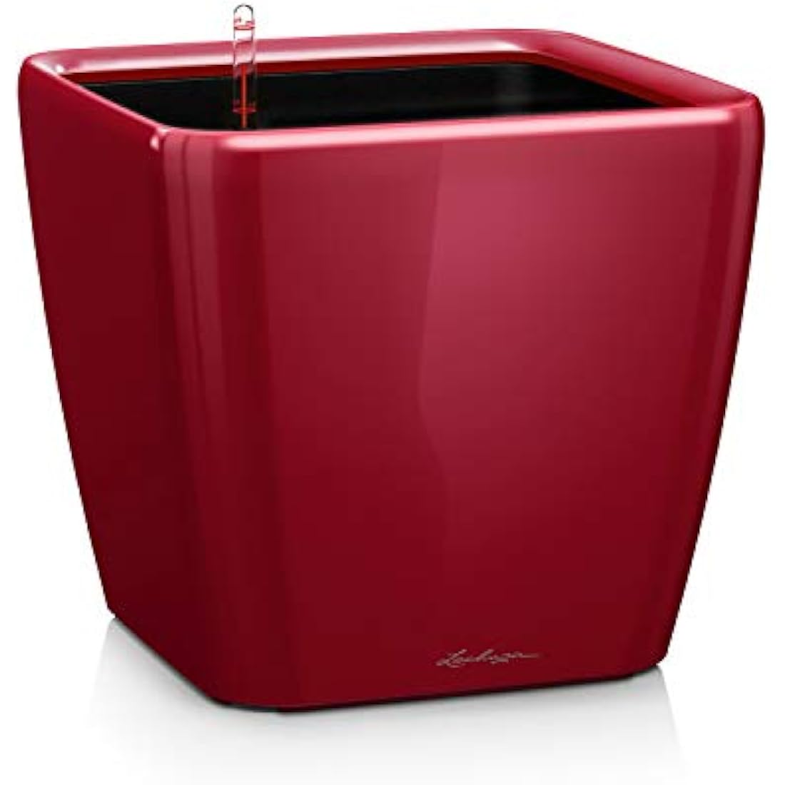 LECHUZA QUADRO Premium LS 50 Self-Watering Planter - Scarlet Red