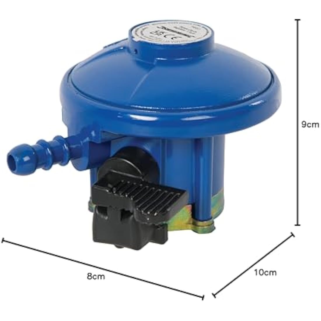Silverline Butane Clip-On Gas Regulator | 21mm Valve for Calor & Flogas
