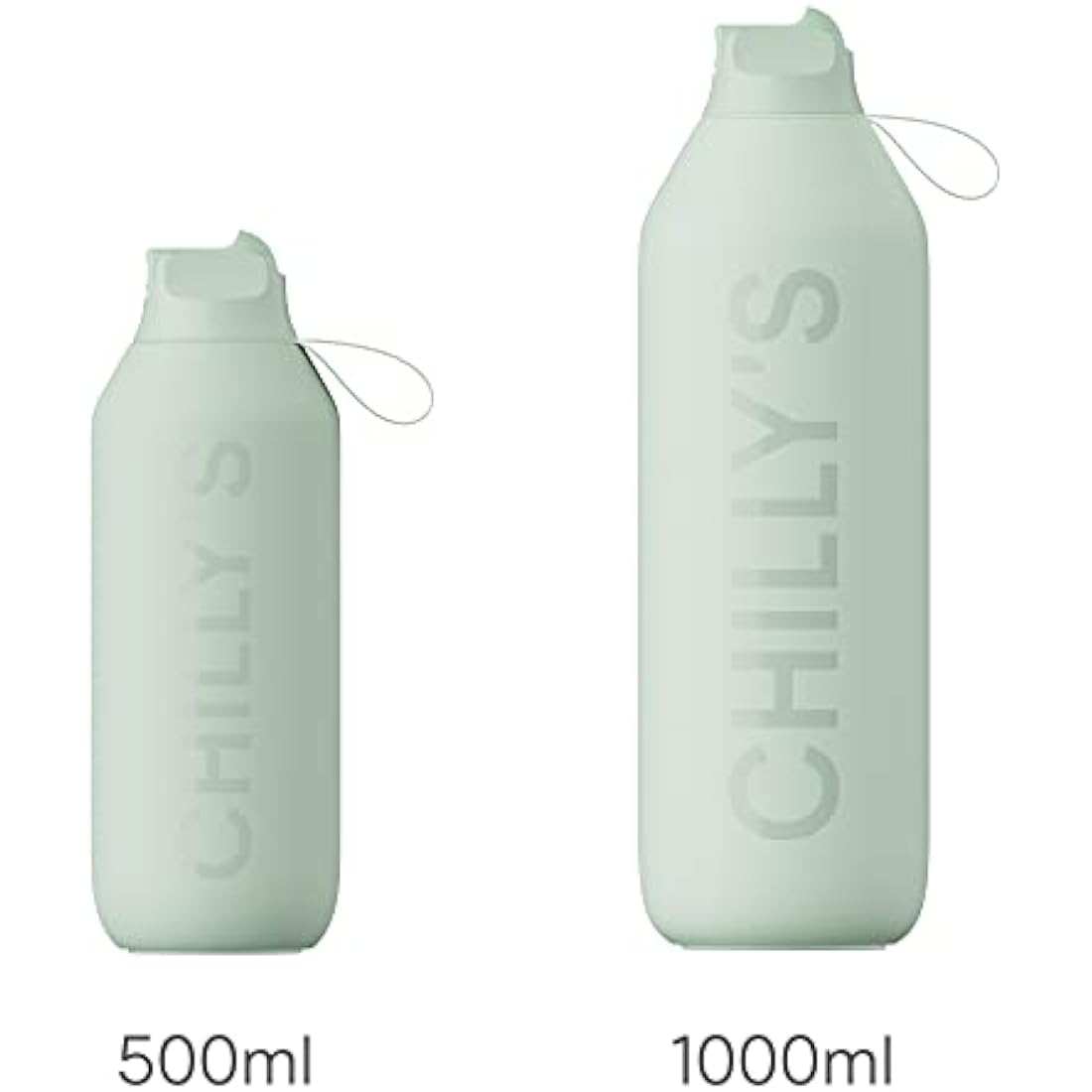 Chilly's Series 2 Flip Water Bottle – Insulated Stainless Steel, 1L
