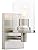 Modern Glass Wall Sconce – Brushed Metal Cylinder Light
