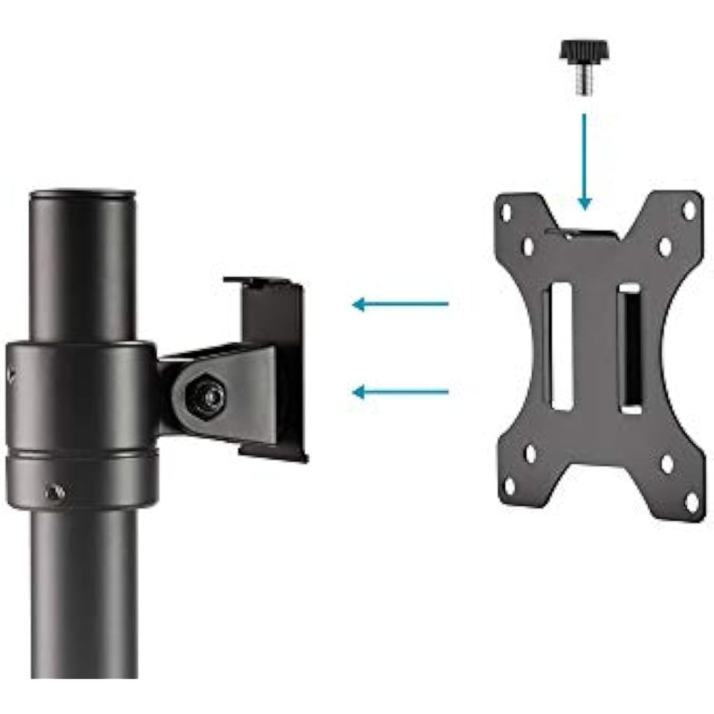 DIGITUS Monitor Mount – Single Screen Desk Clamp for 32 Inch VESA – Black