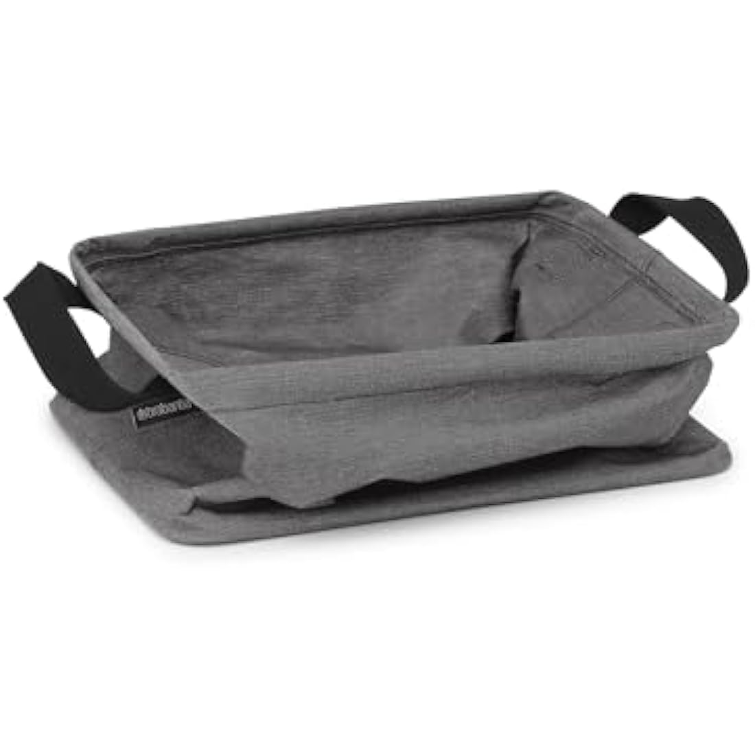 Brabantia Foldable Laundry Basket – 35L Water-Resistant Hamper, Pepper Black