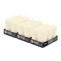 Hofer Ivory Pillar Candles – 60x120mm Unscented Dripless Set of 18