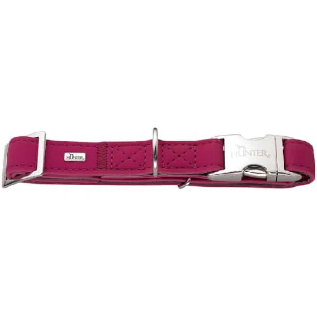 Hunter Softie Alu-Strong Dog Collar – Pink Nubuck Style – 40-55 cm