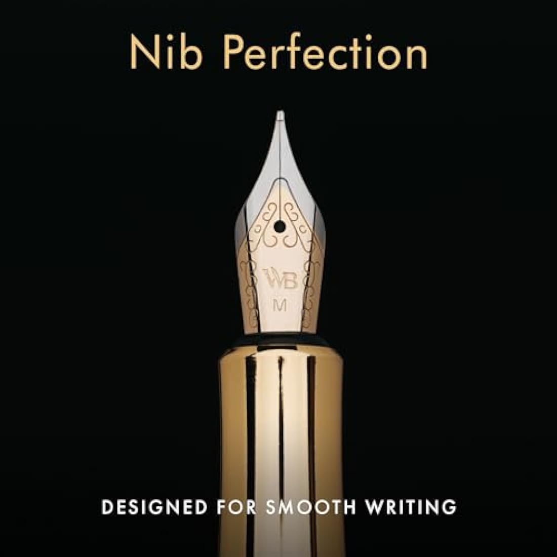 Wordsworth and Black Luxury EDC Fountain Pen - Gold Finish Pocket Set