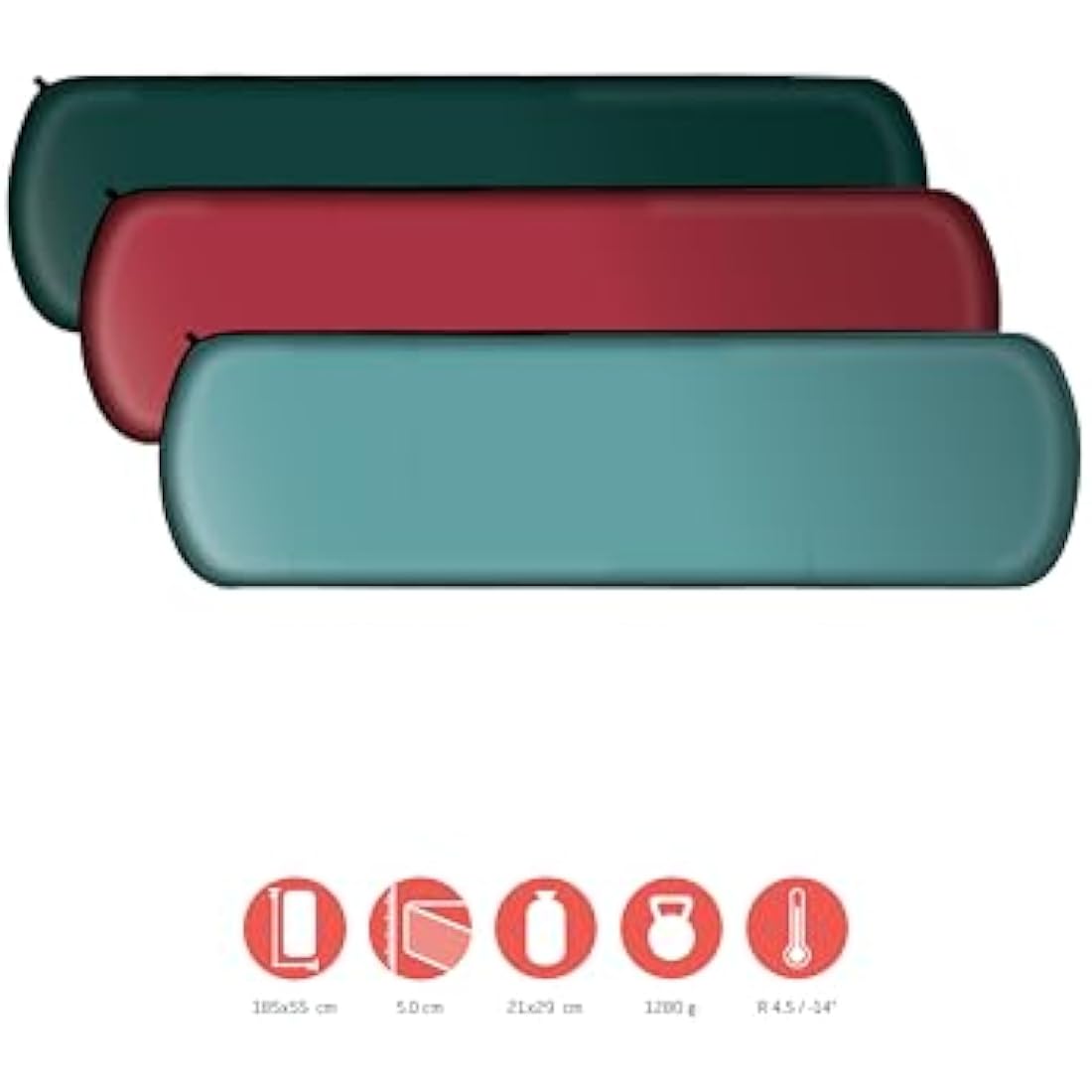 Grand Canyon Hattan 5.0 Self-Inflating Sleeping Mat | 185 x 55 x 5 cm