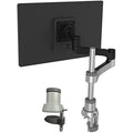 R-Go Zepher 4 C2 Single Monitor Arm | Adjustable VESA Mount - Matte Silver