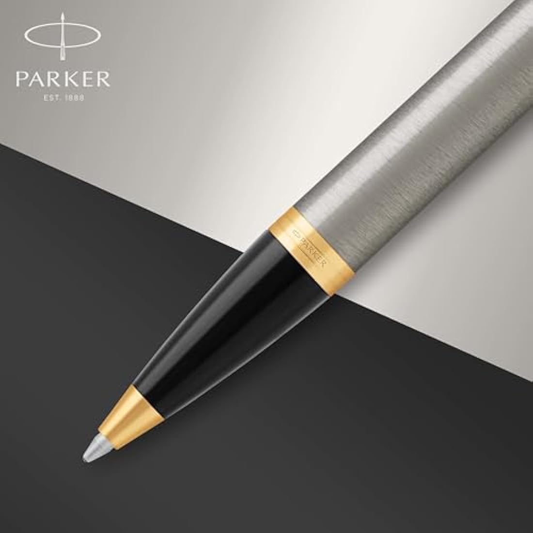 Parker IM Ballpoint Pen – Brushed Metal Medium Point Blue Ink Gift Box