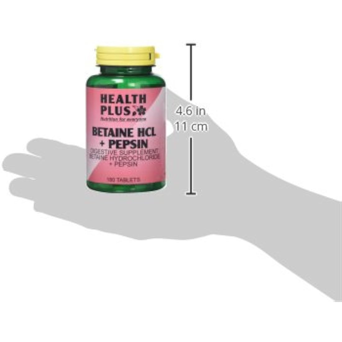 Health Plus Betaine HCL + Pepsin Digestive Supplement – 180 Tablets